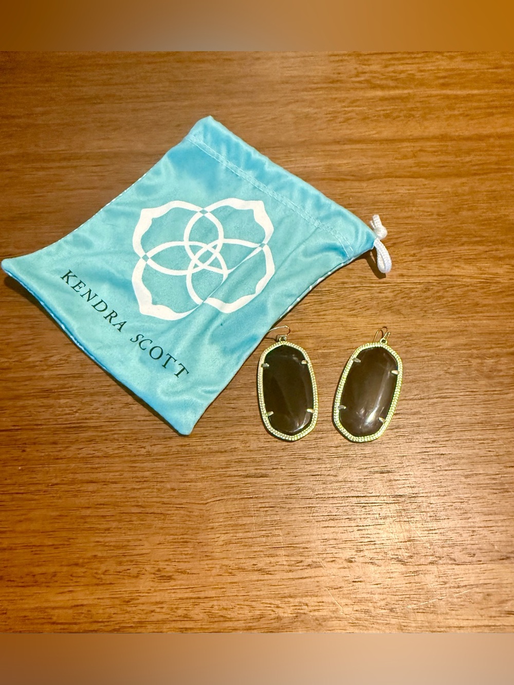 Kendra Scott Black Drop Earrings
